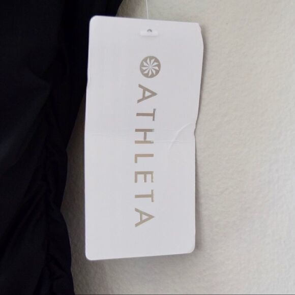 ATHLETA Square Neck Bra CupTankini Top, Black, Size 32B/C Tall NWT $74 531213 - Picture 8 of 12